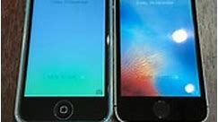 iPhone 5c vs iPhone 5s boot up test #shorts #iphone5c #ios8 #iphone5s #ios9