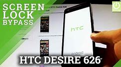 How to Hard Reset HTC Desire 626 - Remove Pattern and Password Lock