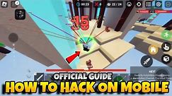 how to HACK ON MOBILE in roblox bedwars! iPhone iPad Android official guide!