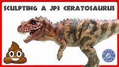 Sculpting a CERATOSAURUS from Jurassic Park 3 - How to sculpt a dinosaur figure