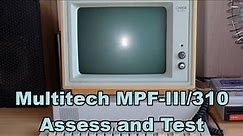 Apple II Clone - Multitech MPF-III/310 - Computer System (BASIC) - Assessing and Initial Test