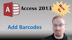 How To Add Barcodes In Access 2013 🎓