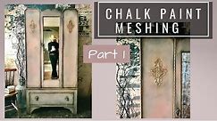 How to Chalk Paint Blend using Color Meshing Technique (Part 1 of Meshing Technique)