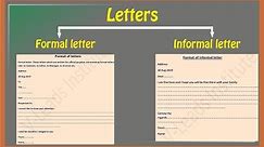 How to write letters | Formal letter | Informal letter