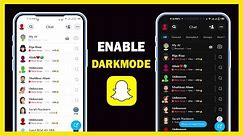 How to get dark mode on snapchat | Snapchat dark mode