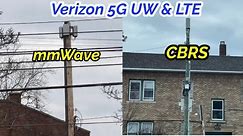 5G UW + CBRS LTE B48 on same corner! || Small cells & mmwave Verizon Wireless