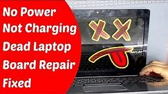HOW TO FIX TOSHIBA LAPTOP, NO POWER, NOT CHARGING, Laptop Repair, Board Repair,Repair Toshiba Laptop