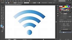 How to Draw WiFi Signal Icon in Adobe Illustrator | 1