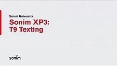 Sonim XP3 - T9 texting