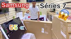 Tv Samsung AU7100 55 puce سامسونج سيري 7 55بوصة بأحسن ثمن 😱😱🔥🔥