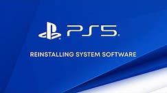 Reinstalling System Software on a PS5 console