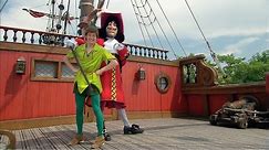 Peter Pan and Captain Hook on a Adventure at Disneyland Paris
