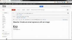 How to Add an Image to your Email Signature in Google Mail