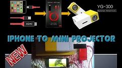 How to connect iPhone to mini projector - Part 1 || 2018