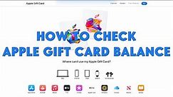 How To Check Apple Gift Card (iTunes Card) Balance - [romshillzz]