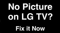 LG Smart TV No Picture but Sound - Fix it Now