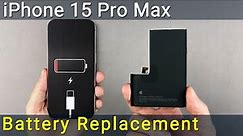 iPhone 15 Pro Max Battery Replacement Guide