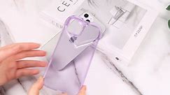 Clear Cute Love Heart Case for iPhone with Screen Protector