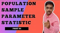population sample parameter statistic | Gourav Manjrekar