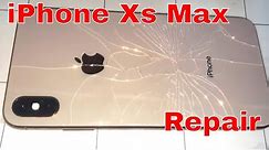 How to iPhone Xs max back glass replacement repair