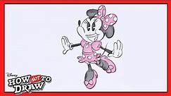 Minnie Mouse Cartoon Comes to Life! 🖌 | How NOT To Draw | @disneychannel