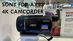 Camera Overview: Sony Handycam FDR-AX53 4K Camcorder
