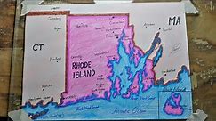 How to draw Rhode Island map easy SAAD