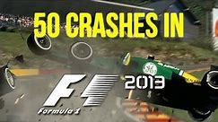 F1 2013 crashes compilation