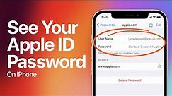 How To See Your Apple ID Password On iPhone | Find Apple ID Password