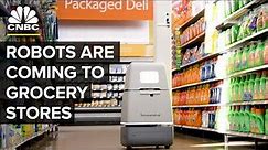 This Robot Stocks Grocery Store Shelves