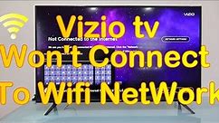 "Vizio TV won't connect to Wi-Fi?" Fix it super easy and right away/Vizio Smart TV Model("V505-J09")
