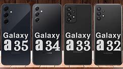 Samsung Galaxy A35 Vs Galaxy A34 Vs Galaxy A33 Vs Galaxy A32 😱