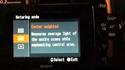 How to set your SONY D-SLR for optimum results