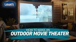 How To Build an Outdoor Movie Screen | Home Becomes