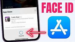How to Use Face ID on AppStore For Downloading Apps in iPhone (2024) | Add Face ID to apps iPhone 15