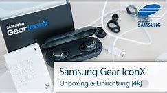 Samsung Gear IconX Unboxing Einrichtung und erster Test deutsch 4k