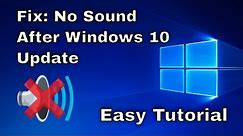 How to Fix: No Sound After Windows 10/11 Update - Sound Missing 2024 [Solved]