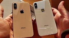 iPhone XS Gold unboxing vs. silver X