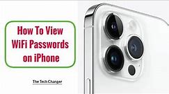 How to View WiFi Passwords on iPhone or iPad - Copy Wi-Fi Password on iPhone 15