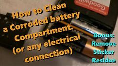 How to clean Battery Corrosion and Electrical Contacts