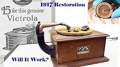 Full Restoration - Victor Victrola Record Player from 1917