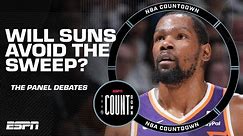 Perk says Kevin Durant needs to STEP UP or the Suns will get swept | NBA Countdown