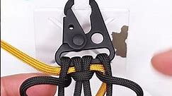 Paracord Keychain Key Fob Sanctified Knot Sling clip Snap Hook Carabiner #shorts