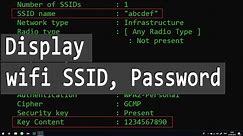 How to get WIFI SSID and Password in Windows 10 Laptop Computer using Command Prompt