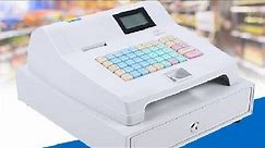 Electronic Sharp Thermal Cash Register Pos 48 Keys Money Register Small Businesses Review