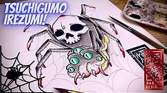How To Draw A Spider Tattoo Design - Japanese Yokai Tattoo