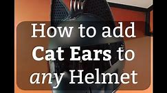 How to Install Cat Ears on a Motorcycle Helmet