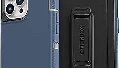 OtterBox iPhone 13 Pro Max & iPhone 12 Pro Max Defender Series Case - FORT BLUE, Rugged & Durable, with Port Protection, Includes Holster Clip Kickstand