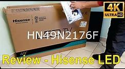 Unboxing and review of the Hisense N2176F 49 inch LED TV