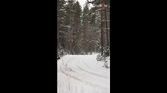Car freaks unleash their drifting madness on snow-covered tracks in Sweden